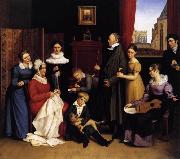 Carl Joseph Begas Begas im Kreis seiner Familie oil painting reproduction